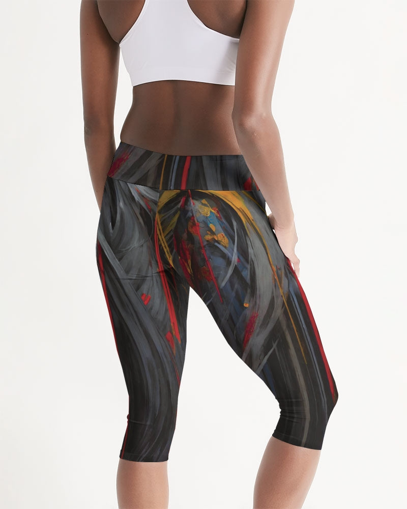 Asian collection [Part 1] Women's All-Over Print Mid-Rise Capri