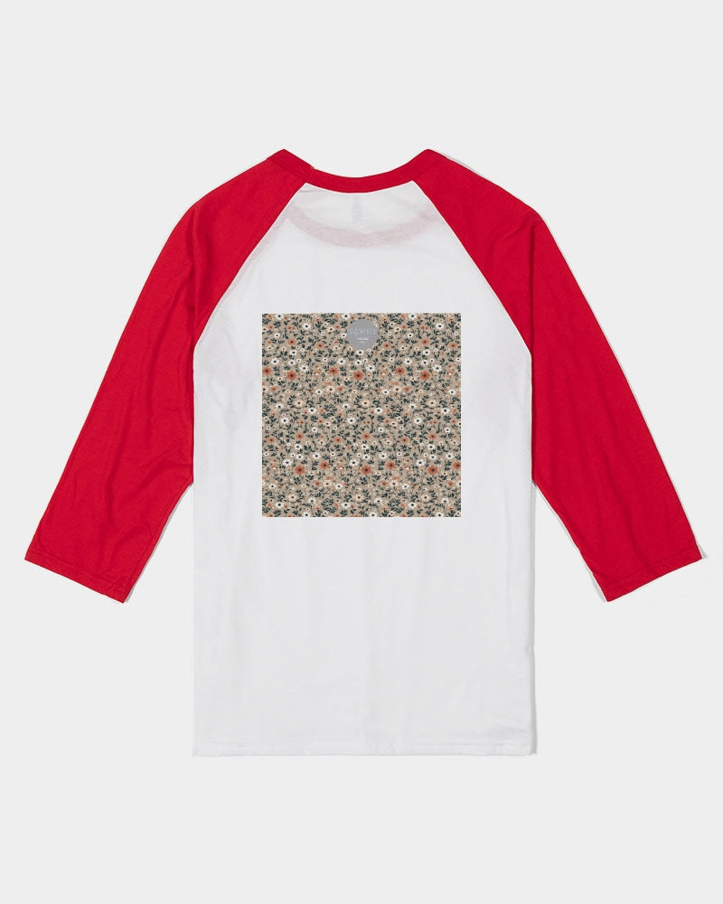 Busy and pretty Unisex Three-Quarter Sleeve Baseball Tee | Bella + Canvas