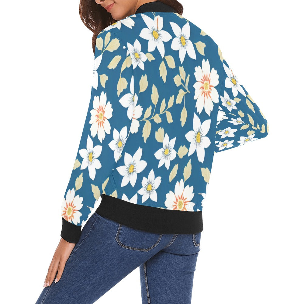 All Over Print Bomber Jacket for Women ( H19)