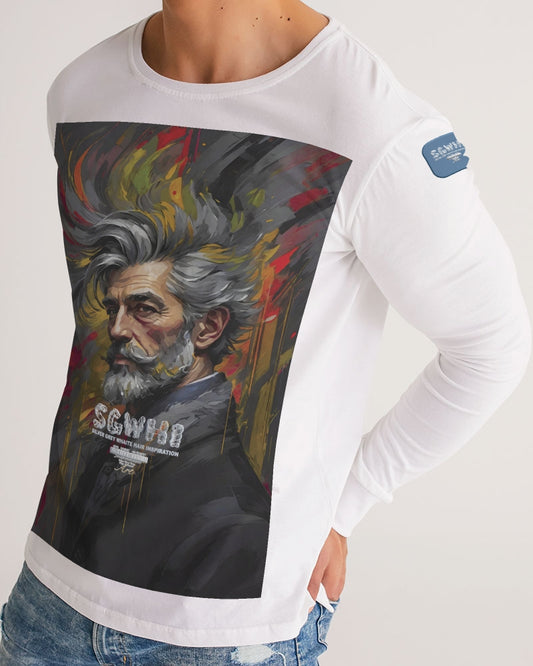 White Knight, Men's All-Over Print Long Sleeve Tee