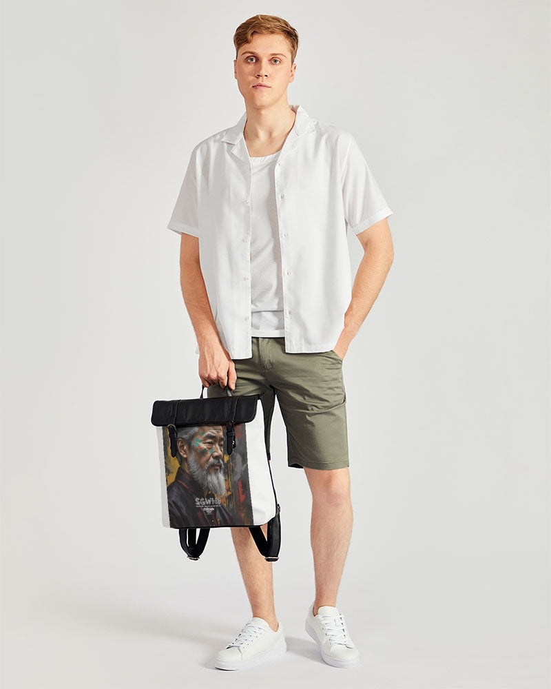 Asian Knight Casual Flap Backpack