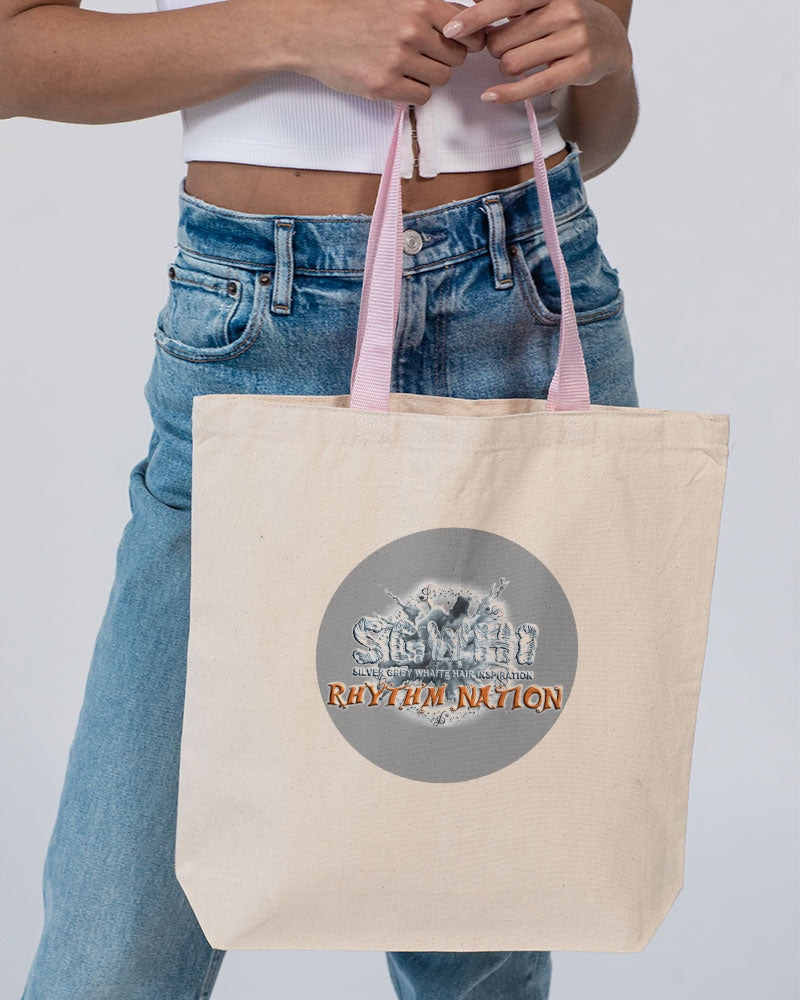 SGWHI Rhythm Nation & Mark Boyce Canvas Tote with Contrast-Color Handles | Q-Tees