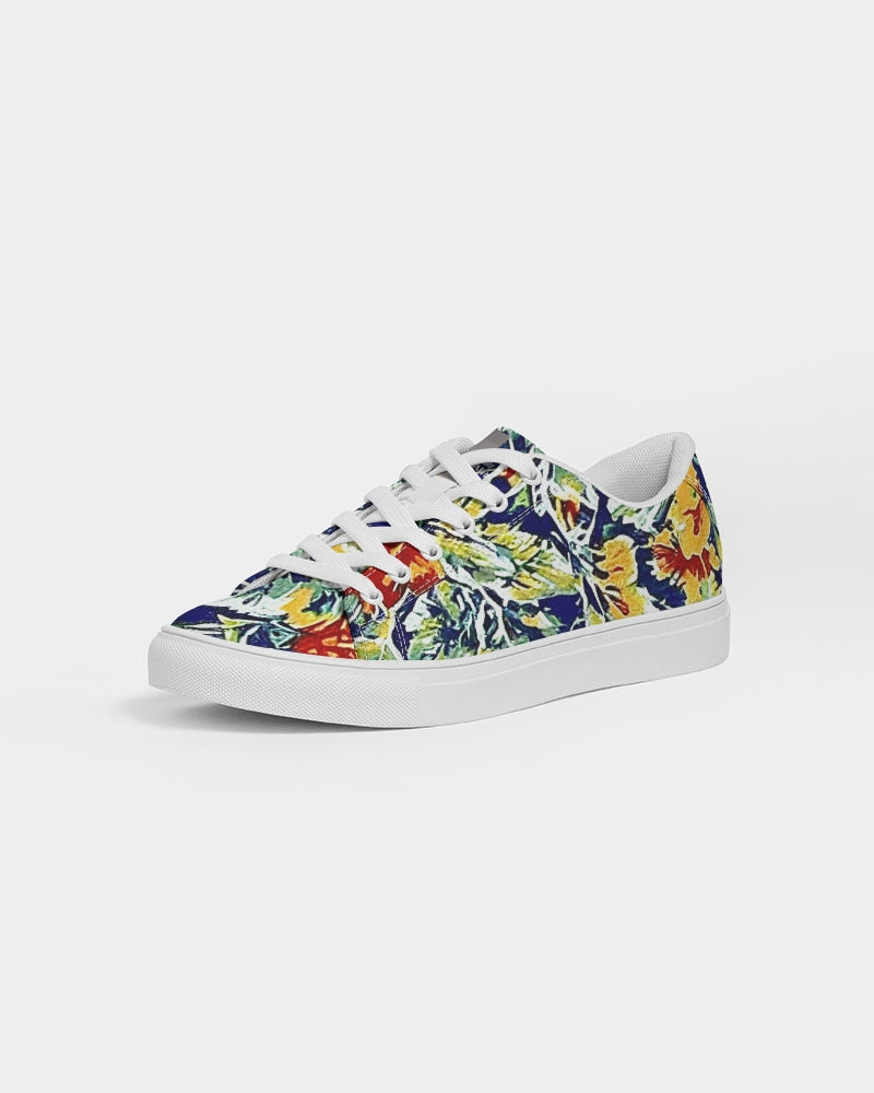 Painted floor design Women's Faux-Leather Sneaker