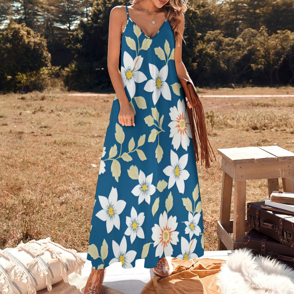 Sling Ankle Long Dress