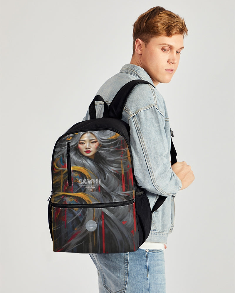 Asian collection [Part 1] Duo-Zip Front Canvas Backpack