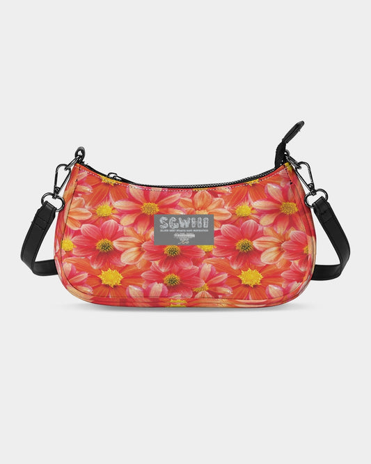 Beautiful blood orange flower design Petite Canvas Pouch