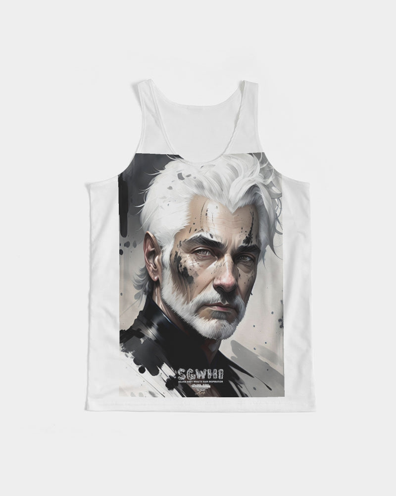 White silver grey fox King Men's All-Over Print Tank