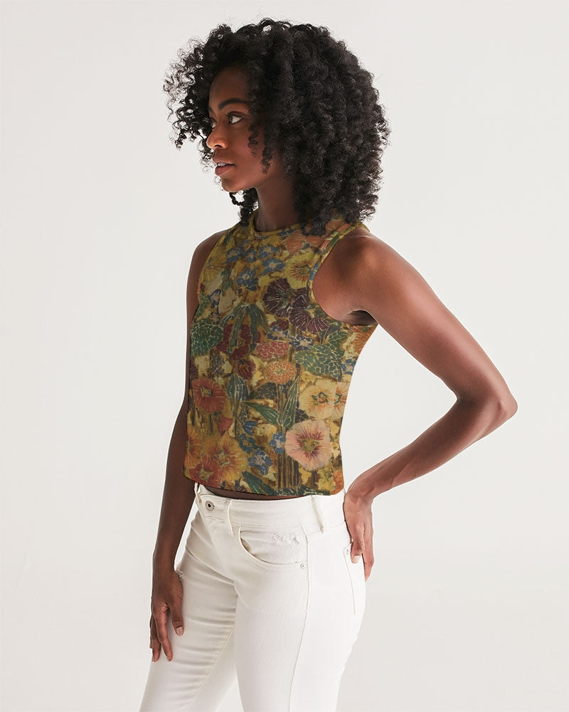 Autumn play Women's All-Over Print Cropped Tank