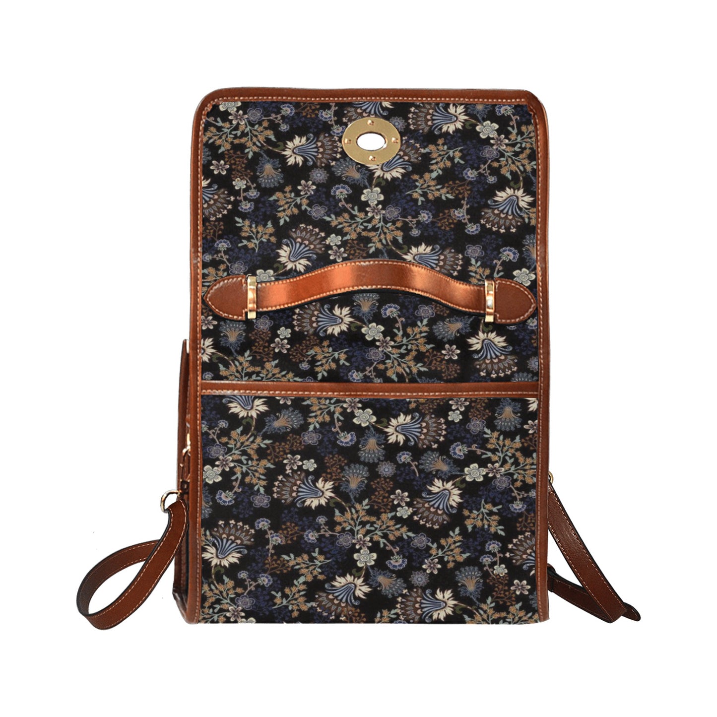 Waterproof Canvas Bag-Brown (All Over Print) (1641)