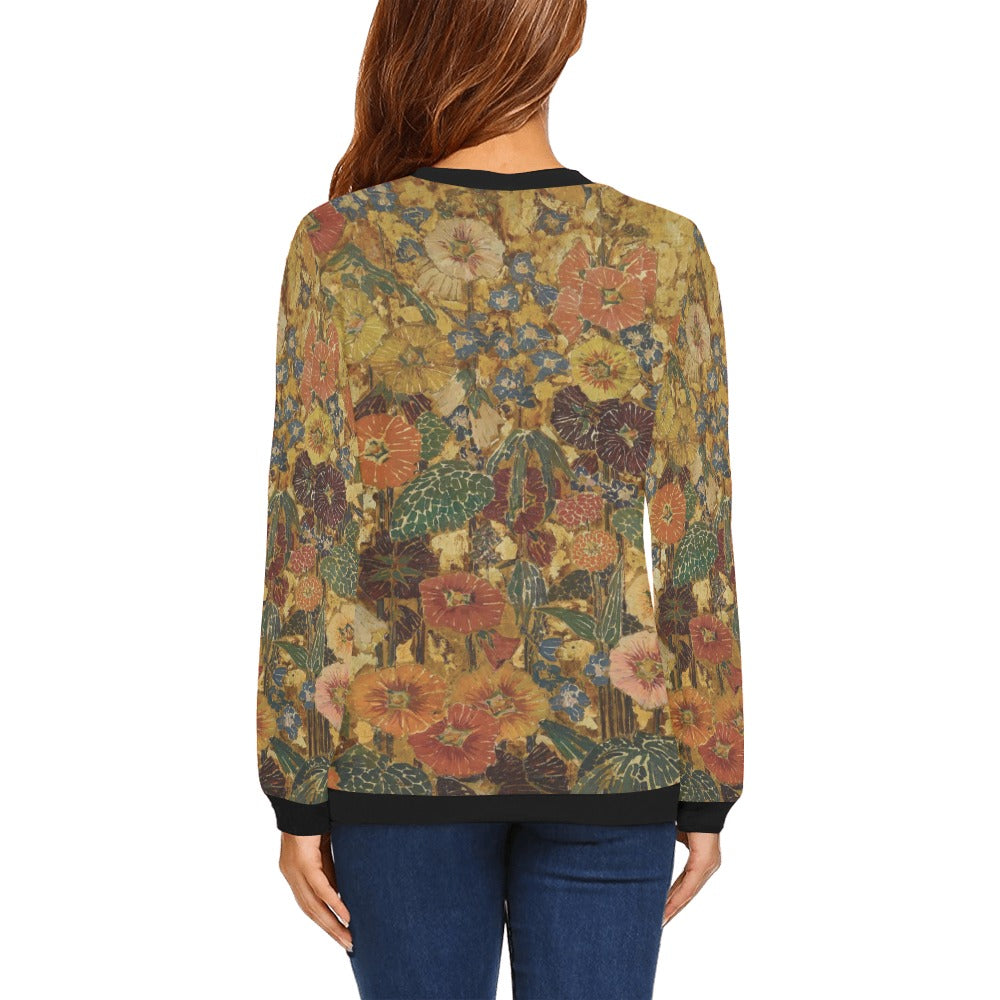 Women's All Over Print Sweatshirt (Model H18)