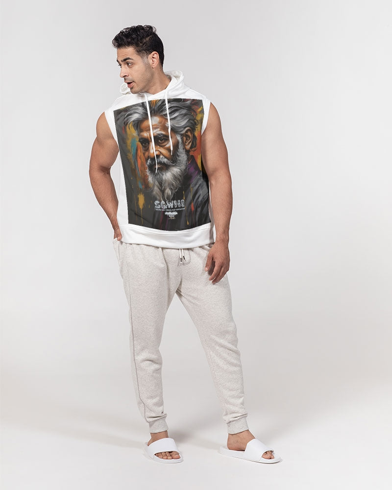 South Asian Knight Men's All-Over Print Heavyweight Sleeveless Hoodie