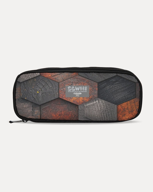 Cool stone hexagon patten 3D Pencil Case