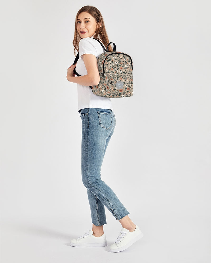 Busy and pretty Mini Canvas Backpack – Silver Grey white hair inspiration