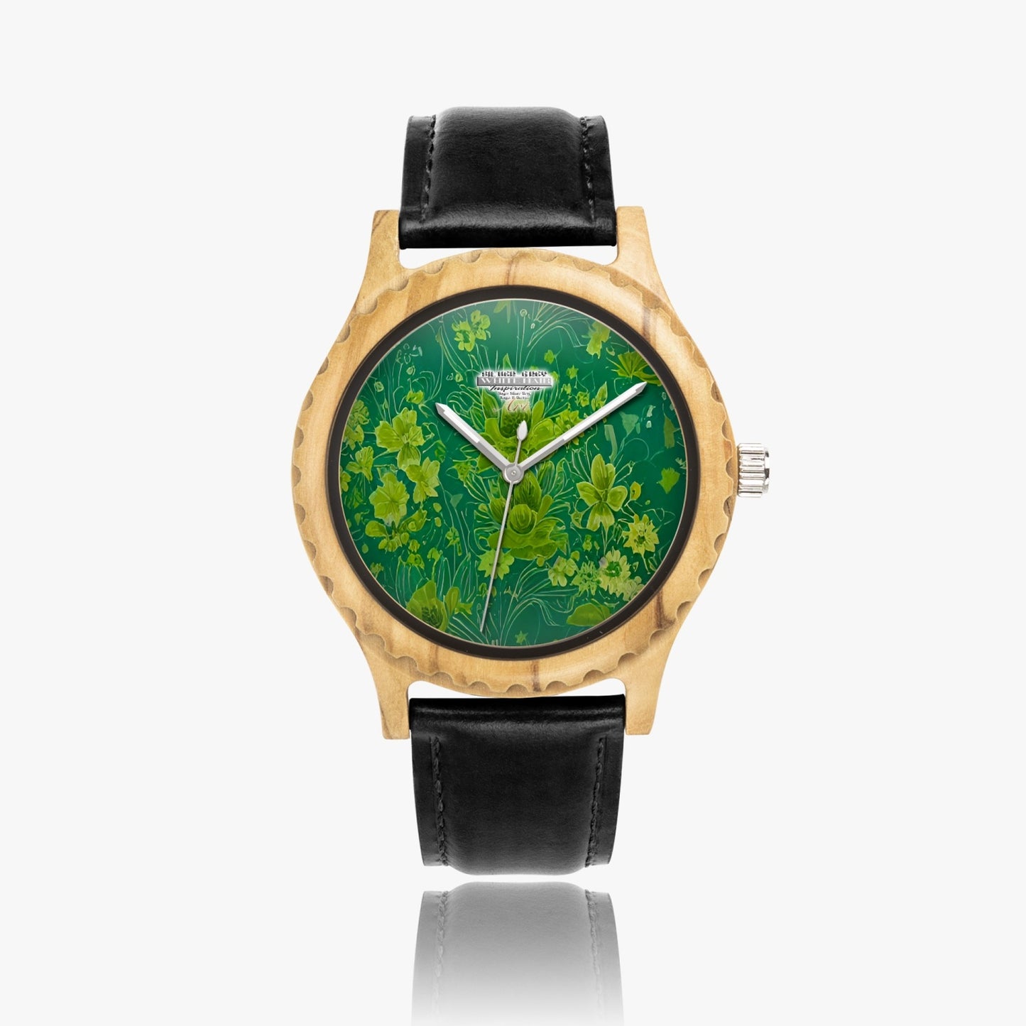 Italian Olive Lumber Wooden Watch - Leather Strap