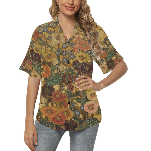 All Over Print Hawaiian Shirt for Women (T58)