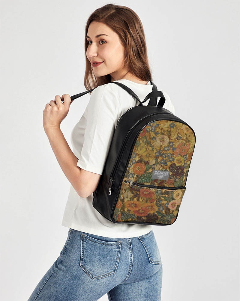 Autumn play Classic Faux Leather Backpack