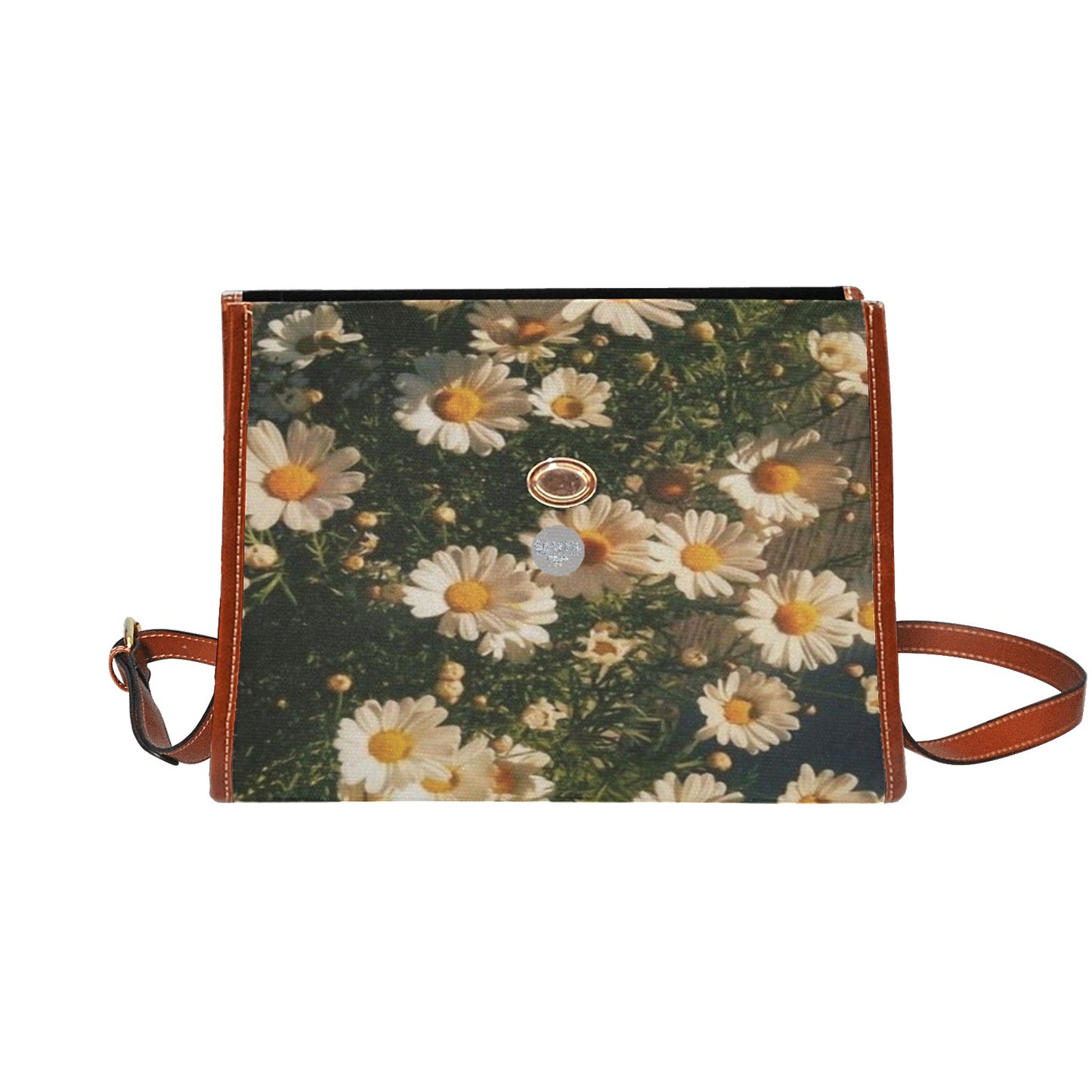 Waterproof Canvas Bag-Brown (All Over Print) (1641)