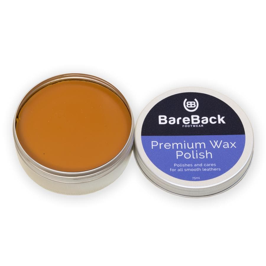 Bareback Footwear Premium Wax Polish- Available in 6 colours 75ml