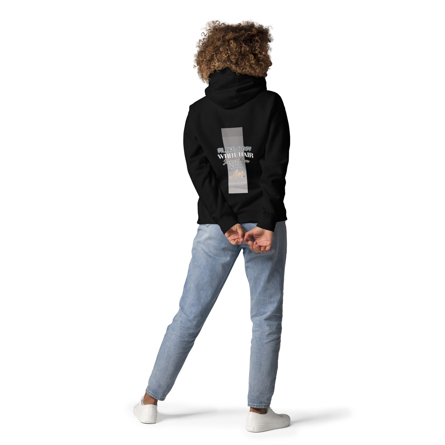 Silver grey white hair inspiration womans Hoodie