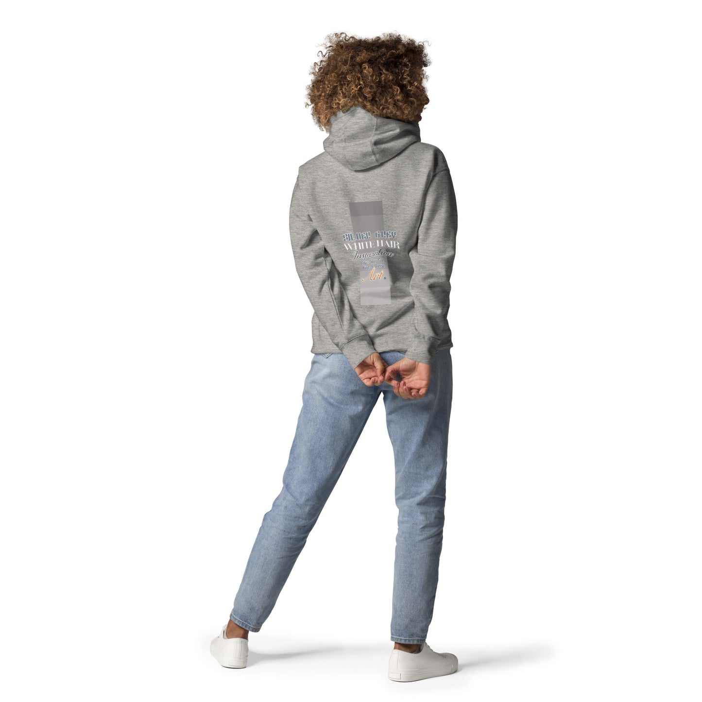 Silver grey white hair inspiration womans Hoodie