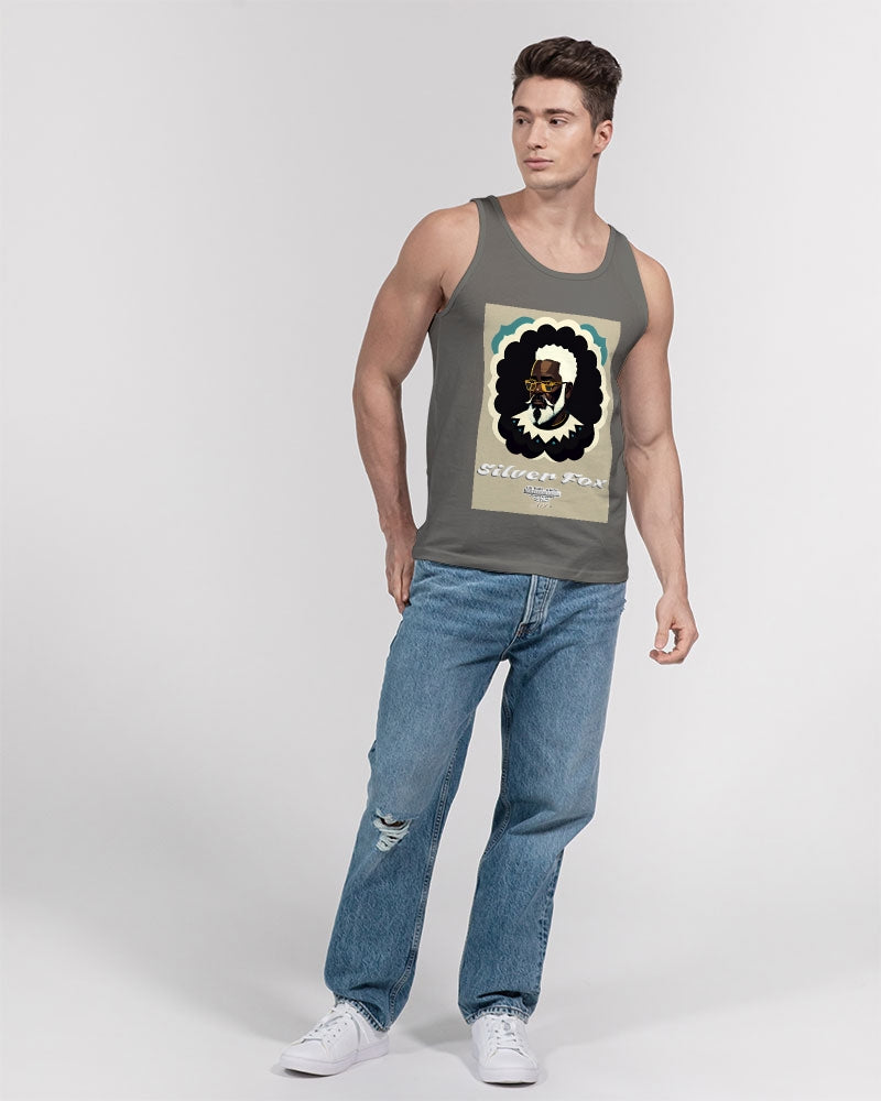 Black gentleman Silverfox Unisex Jersey Tank | Bella + Canvas