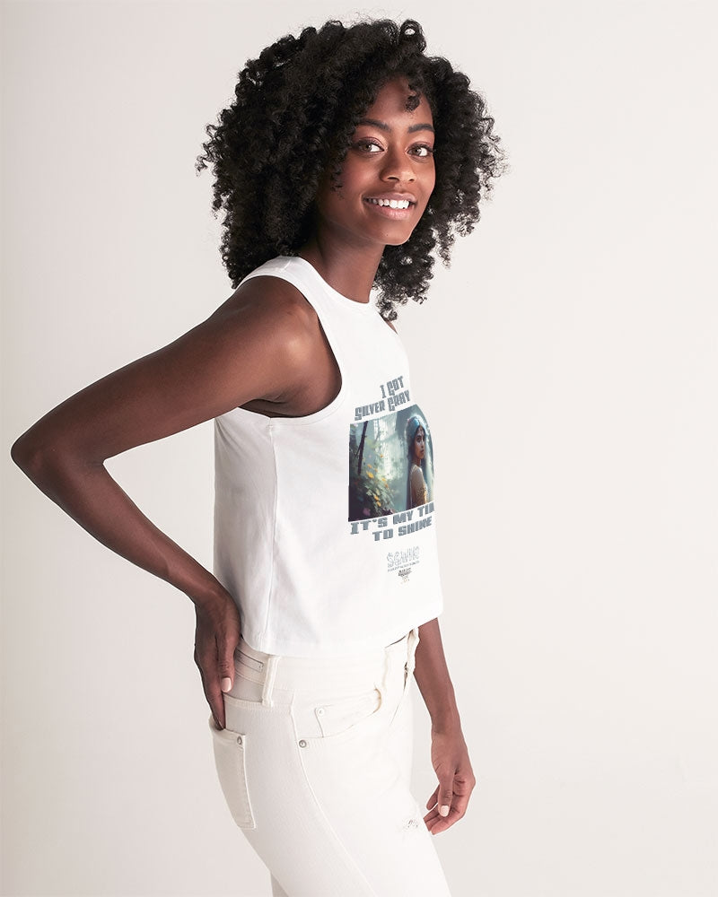 Indian sister to shine Women's All-Over Print Cropped Tank