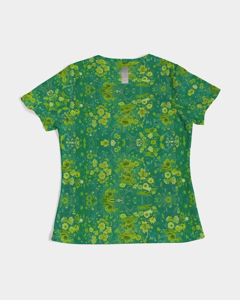 Green lush Repeat pattern Women's Tee