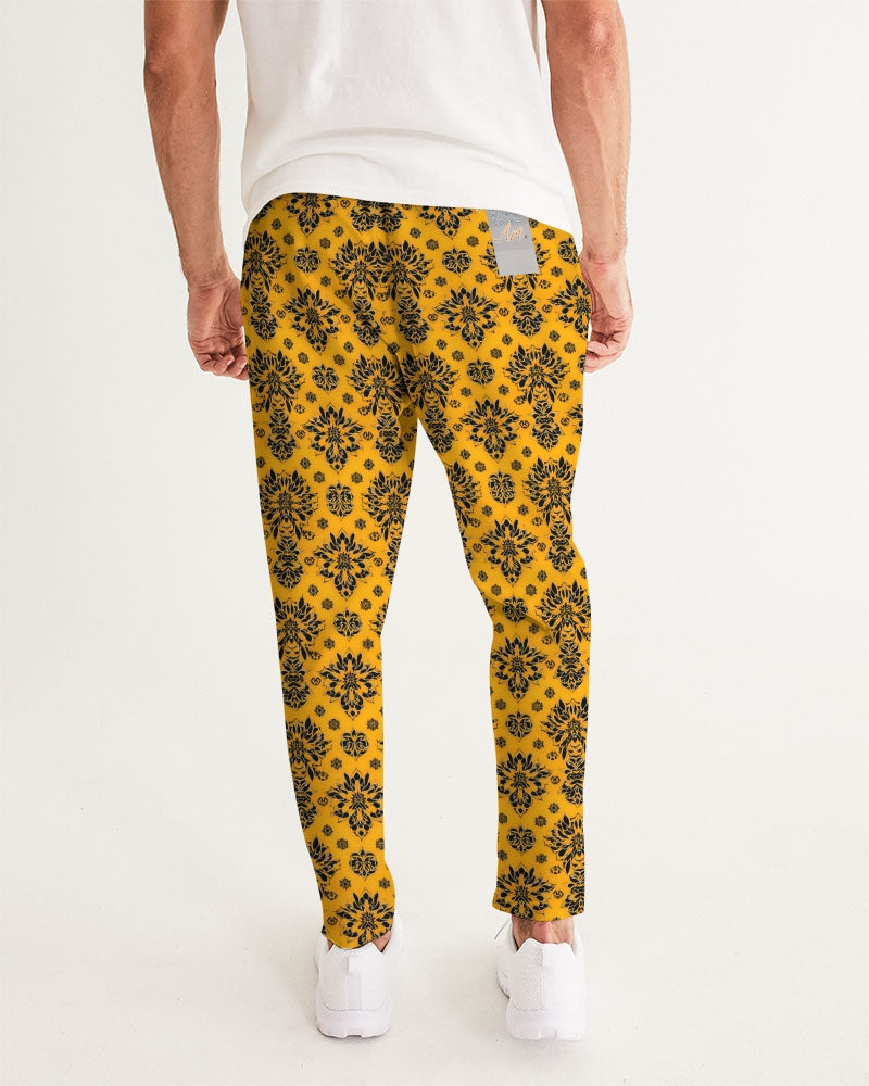 Orange and black royal design Men's Joggers