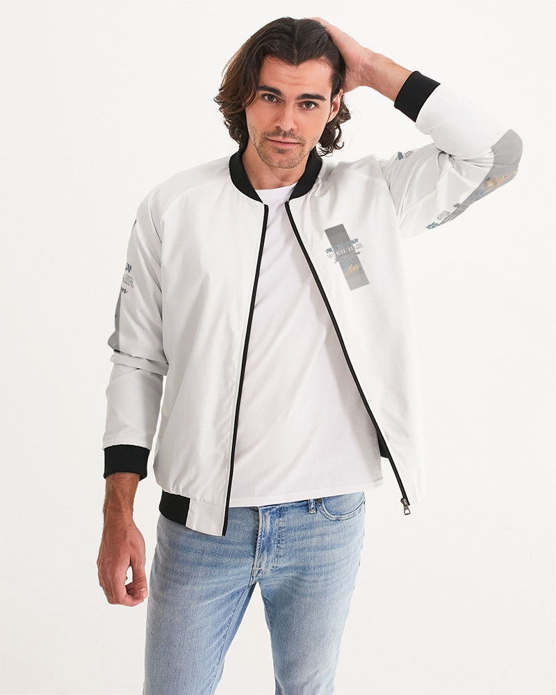 Silver bearded warrior Men's Bomber Jacket