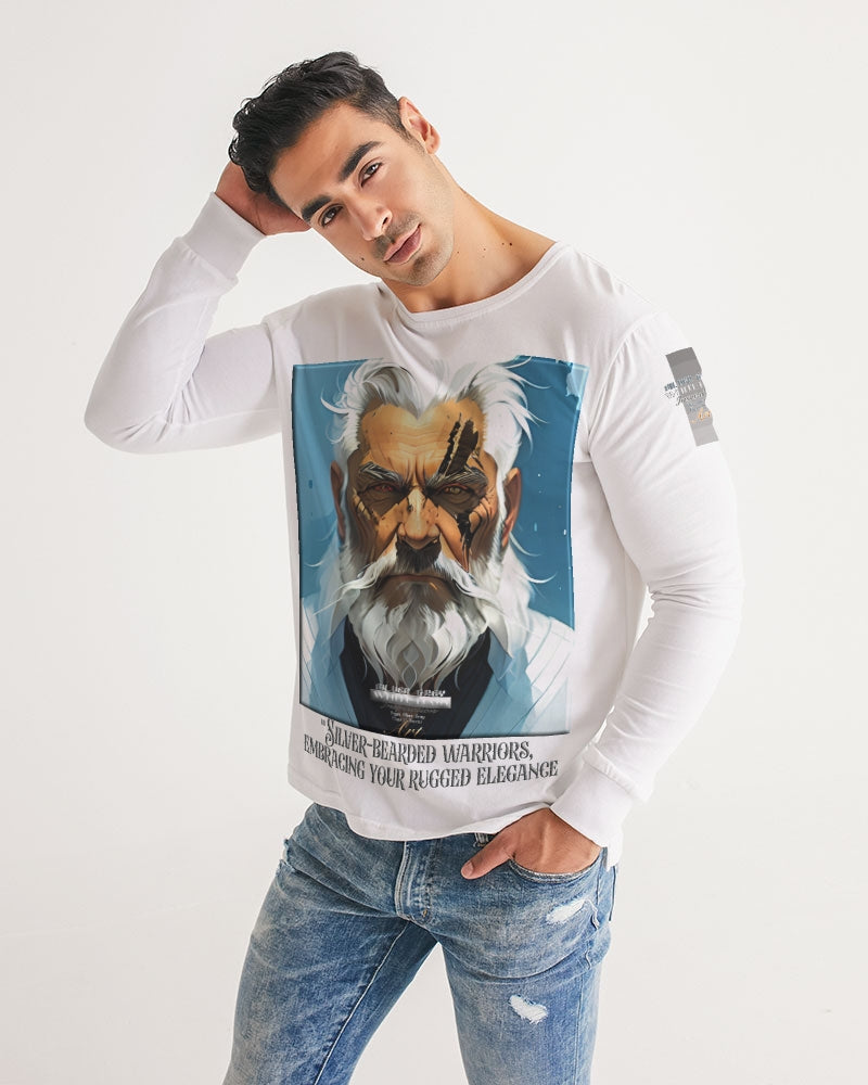 Silver bearded warrior Men's Long Sleeve Tee