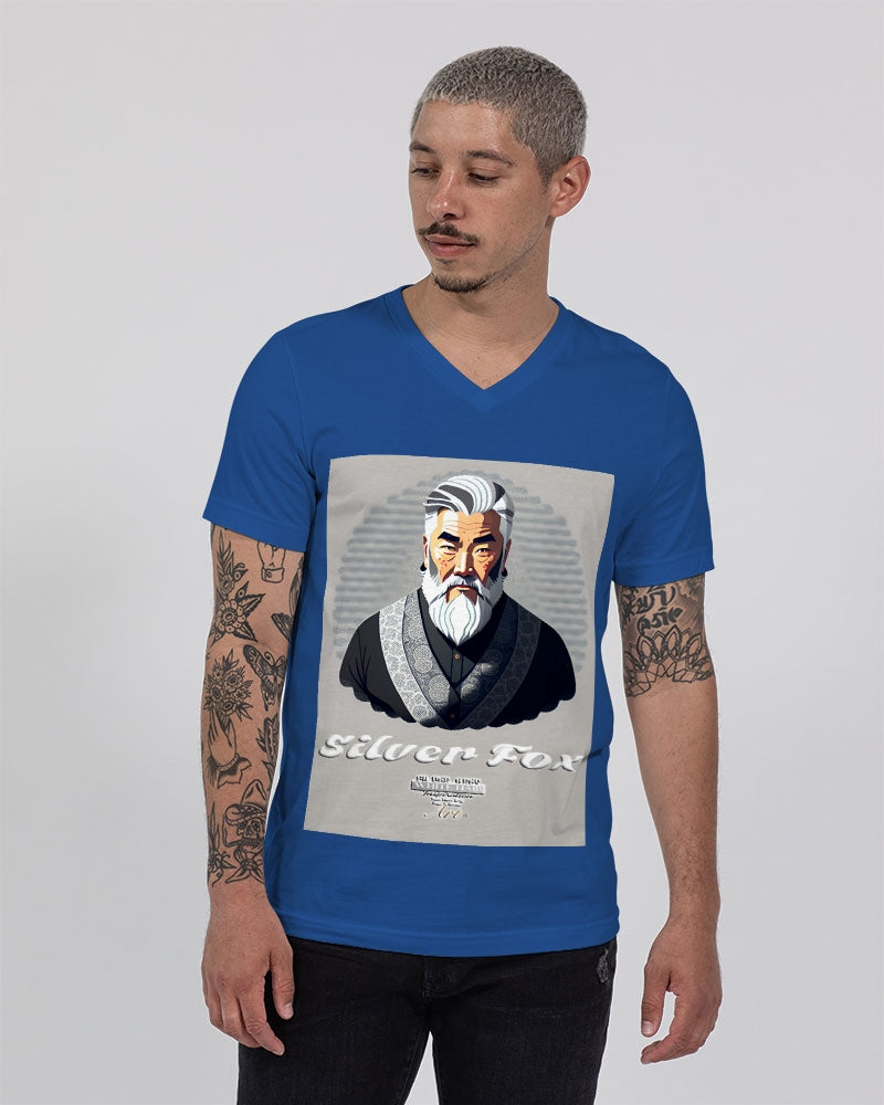 Asian Silverfox Men Unisex Jersey V-Neck Tee | Bella + Canvas