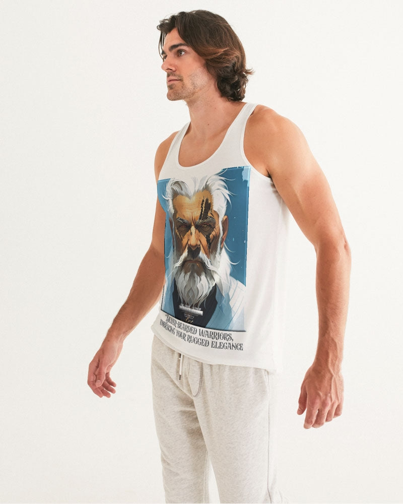 Silver bearded warrior Men's Tank