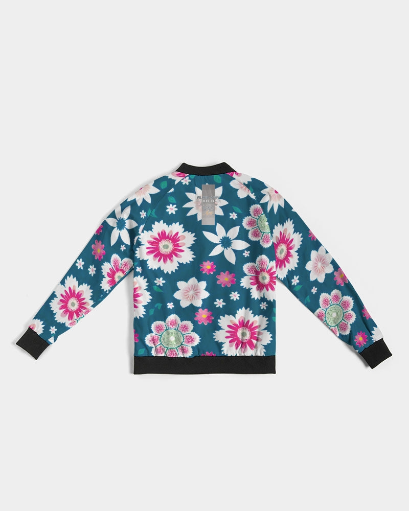 Beautiful floral pattern Women's All-Over Print Bomber Jacket