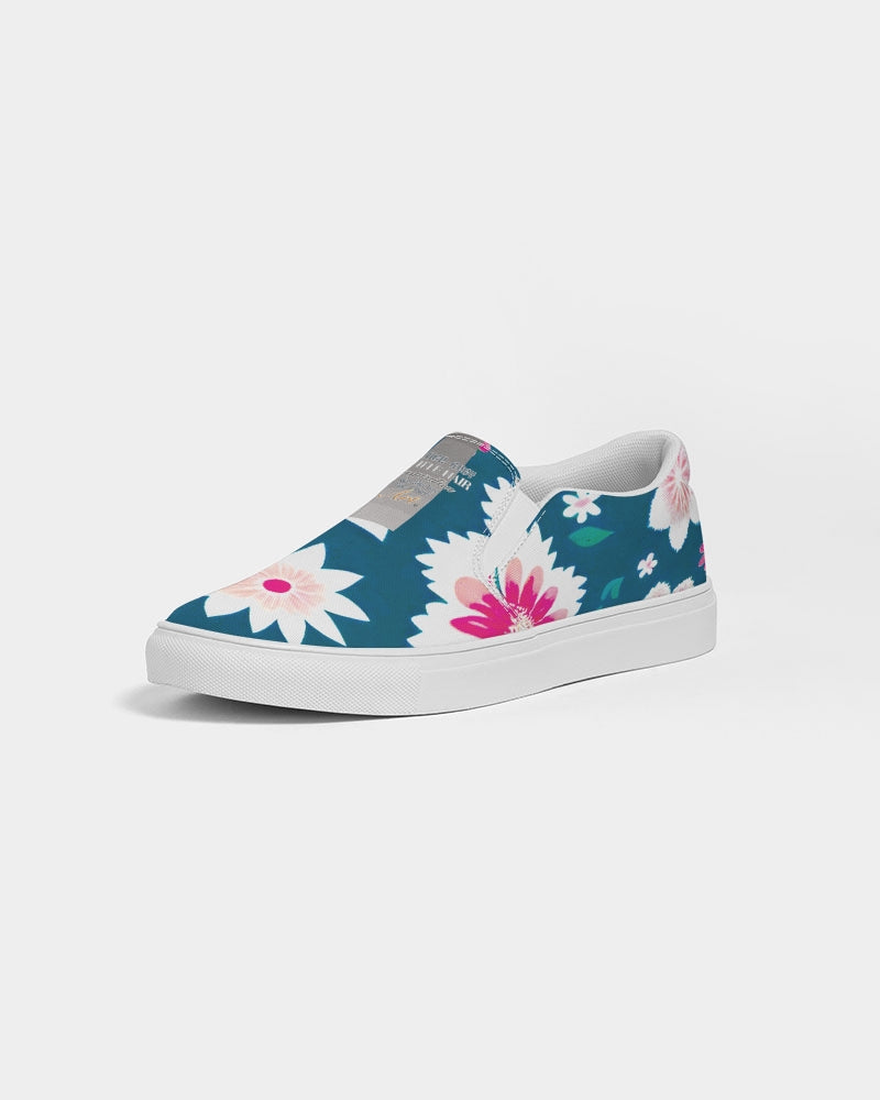 Beautiful floral pattern Women's Slip-On Canvas Shoe