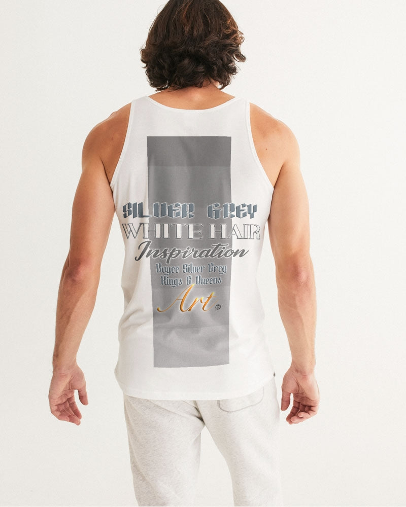 New silver grey Man style Men's All-Over Print Tank