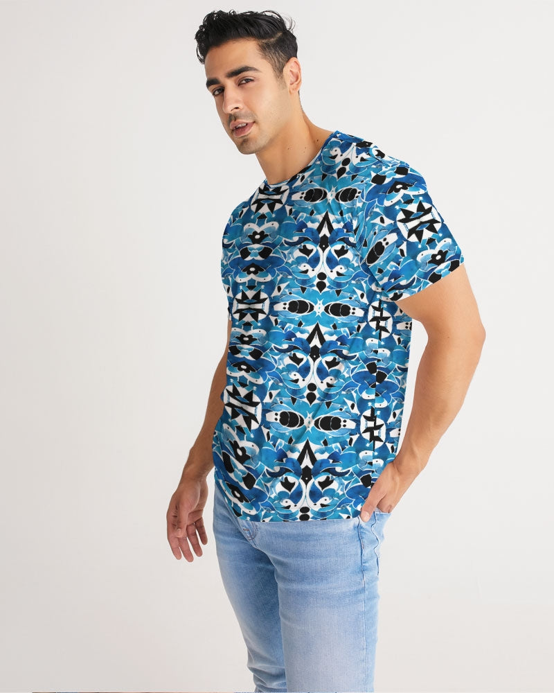 Blue Abstract pattern design Men's Tee