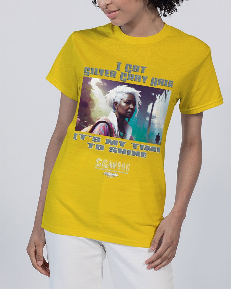 Black sister time to shine Unisex Heavy Cotton T-Shirt | Gildan