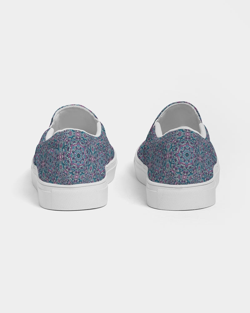 Trainers. blue mosaic Men's Slip-On Canvas Shoe