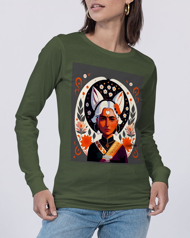 Indian Silver fox Unisex Jersey Long Sleeve Tee | Bella + Canvas