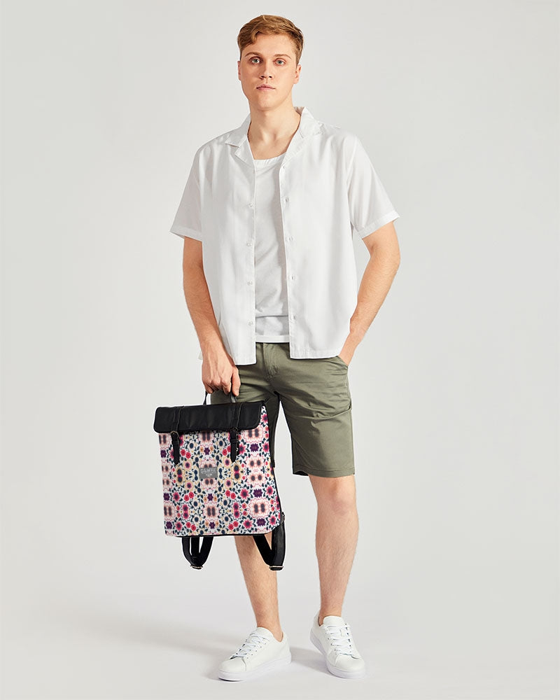 Abstract flower pattern Casual Flap Backpack