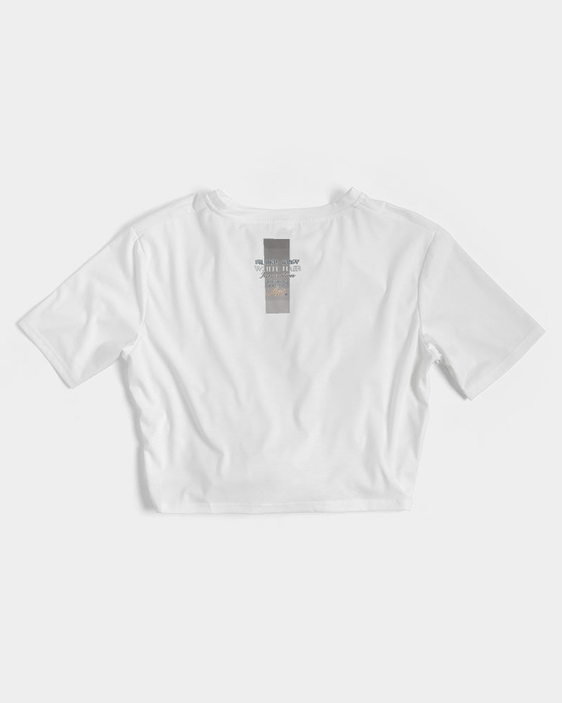 will not dye till i die Women's Twist-Front Cropped Tee