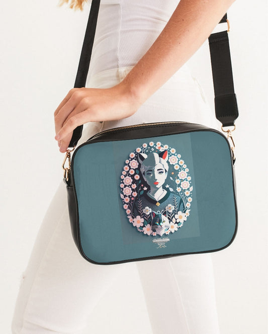 Silverfox flower Crossbody Bag