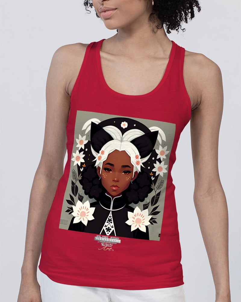 Nubian girl silver fox Unisex Jersey Tank | Bella + Canvas