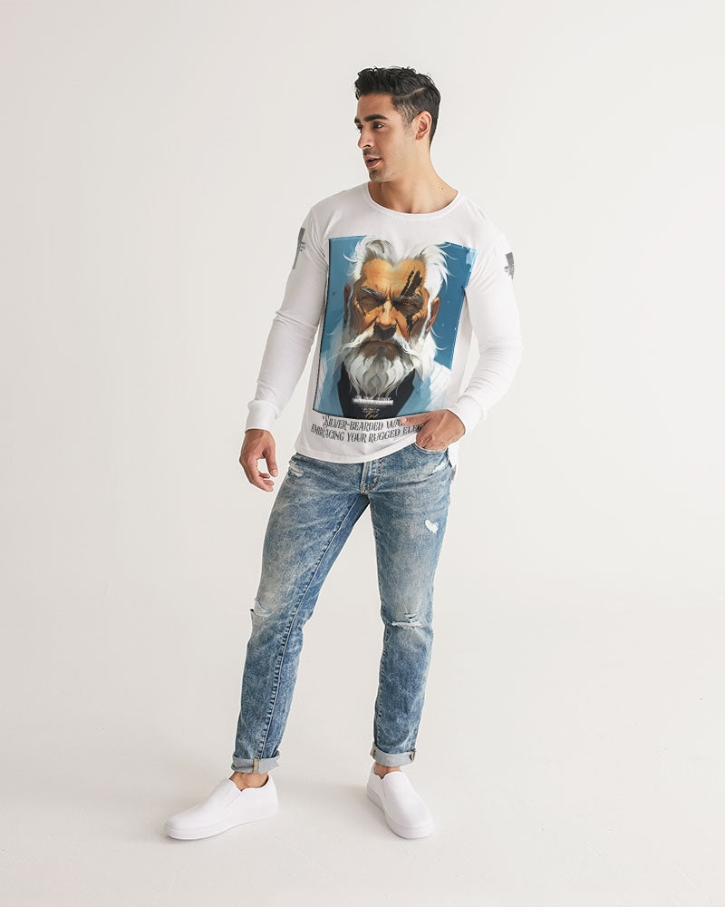 Silver bearded warrior Men's Long Sleeve Tee