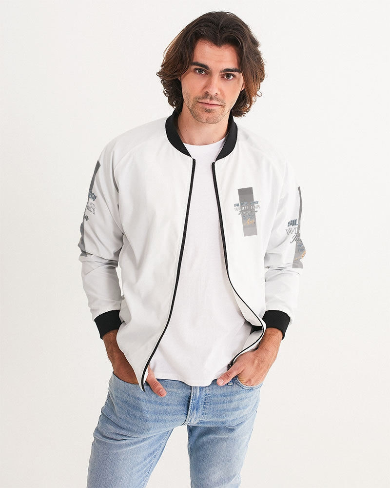 Silver bearded warrior Men's Bomber Jacket