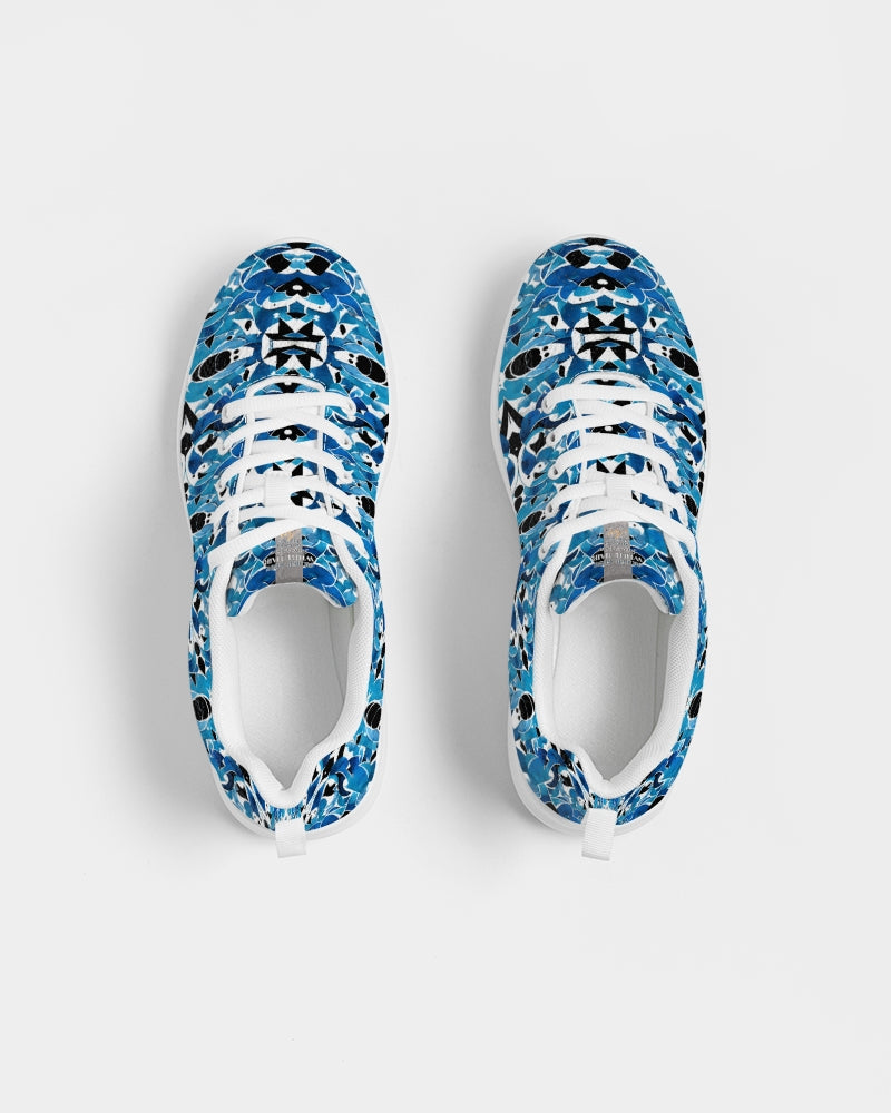 Blue Abstract pattern design Men's Athletic Shoe