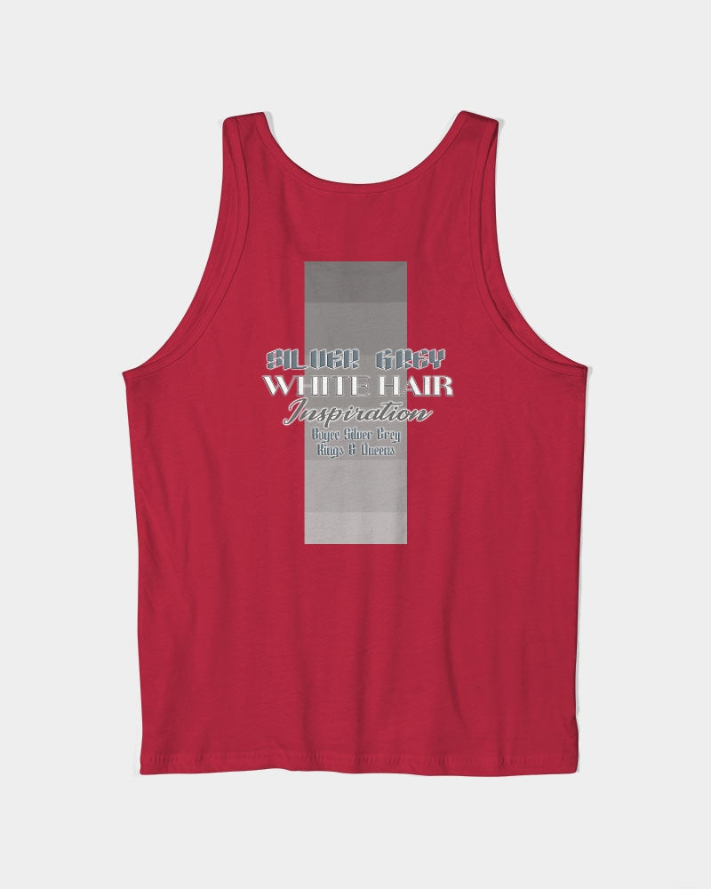 Promoting Asian women with silver grey Unisex Jersey Tank | Bella + Canvas