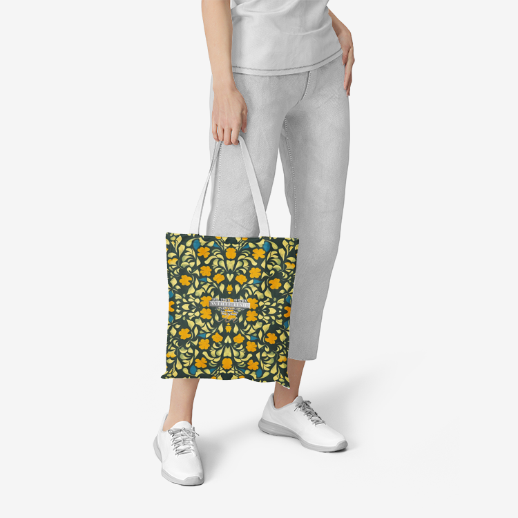 Silver grey white hair inspiration Duty and Strong Natural Canvas Tote Bags