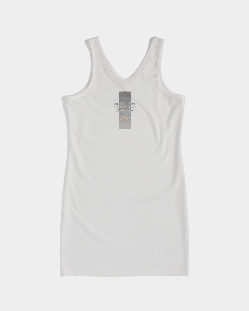 will not dye till i die Women's Rib Knit V Neck Mini Dress