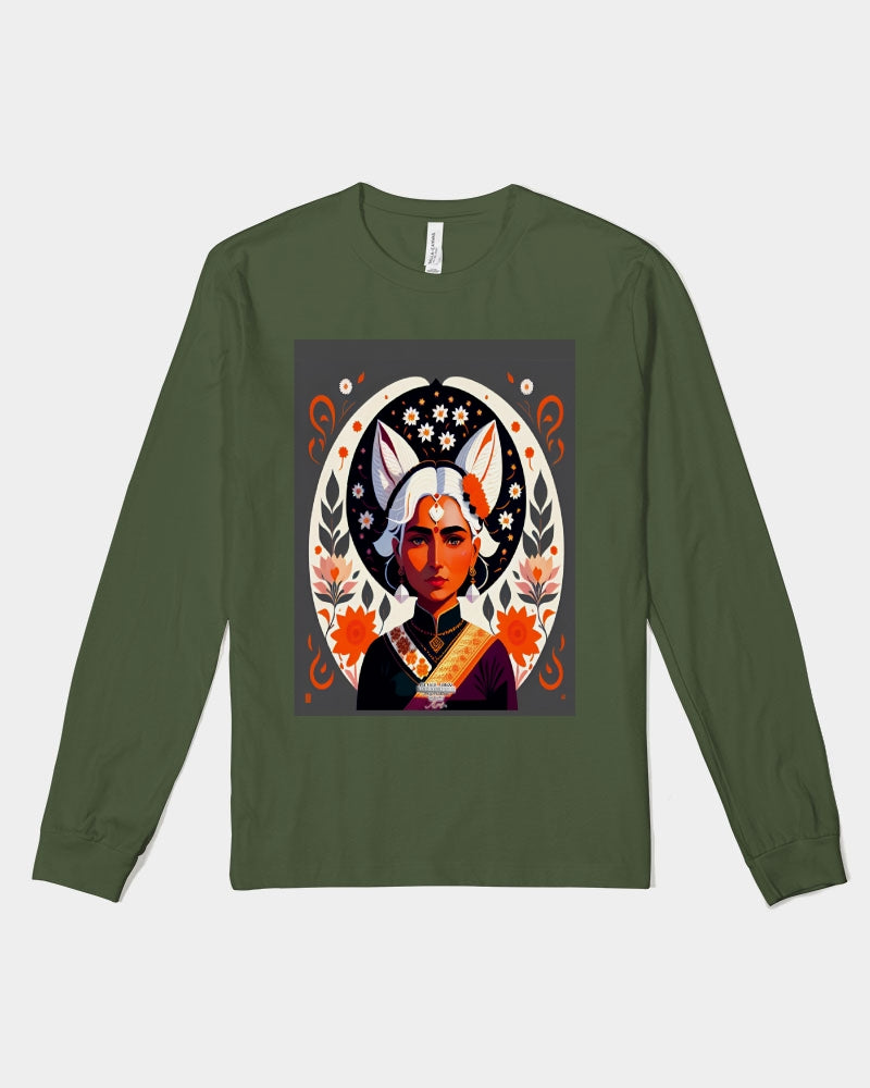 Indian Silver fox Unisex Jersey Long Sleeve Tee | Bella + Canvas